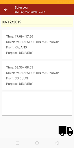 Android application ASolute Fleet TEST screenshort