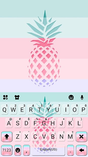 Imágen 6 Pastel Pineapple Tema de teclado android