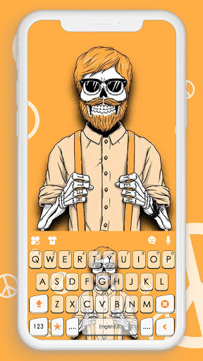 Android application Hipster Guy Keyboard Backgroun screenshort