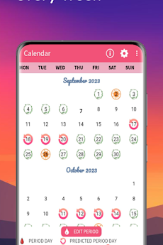 Red Daisy: Personal Calendarのおすすめ画像3