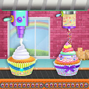 Rainbow Cupcake Factory: Bakery Food Maker Shop