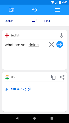 English To Hindi Translator Screen 3