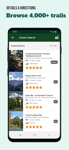 Screenshot of WTA Trailblazer: Go Hiking