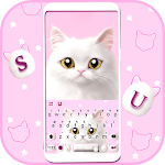 Cover Image of Download Cute White Cat Themes  APK