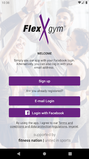 Android application FlexXgym screenshort