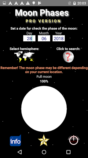 Moon Phases PRO Screen 2