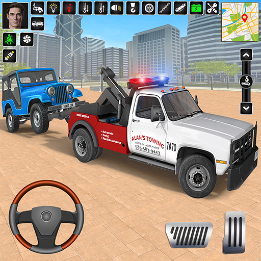 レッカー車の運転: トラック ゲーム 大型トラック運転ゲーム