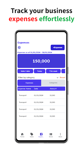 SmartBusiness -Bookkeeping App Screen 2