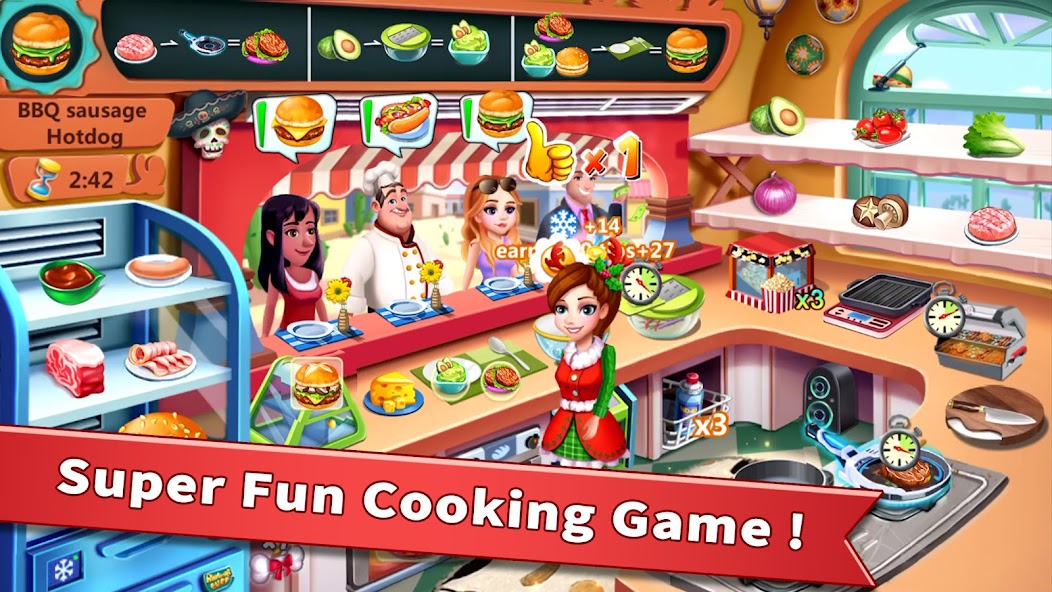 Rising Super Chef - Cook Fast 8.0.4 APK + Мод (Unlimited money) за Android