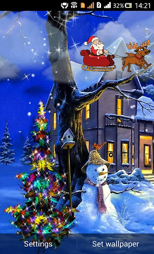 Android application Christmas Live Wallpaper screenshort