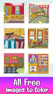 Kitchen Paint by Number Book: Glitter, Color Pages