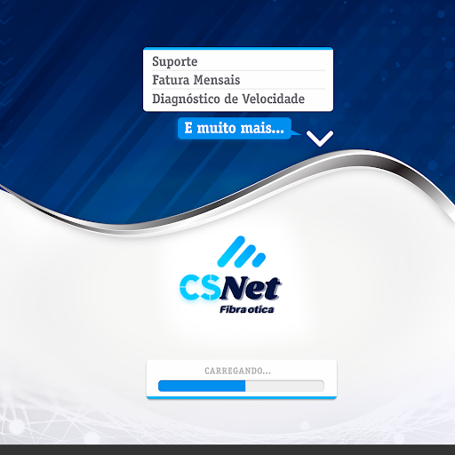 Android application cs-net fibra otica screenshort