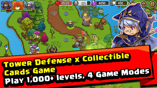 Crazy Defense Heroes Tower Defense Strategy Game v3.5.5 Mod (Unlimited Energy + Gold Coins + Diamonds) Apk