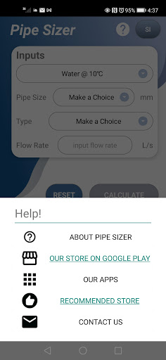 Pipe Sizer Screen 3