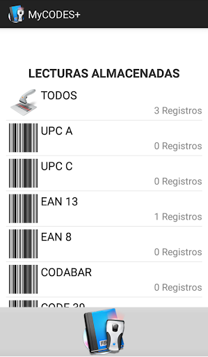 Android application MyCODES+ screenshort