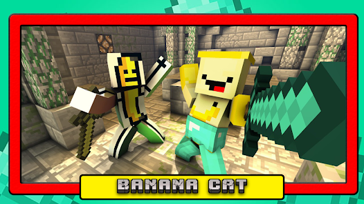 Banana Cat Mod: Minecraft MCPE 1.1 APK + Mod (Free purchase) for Android
