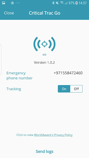 Critical Trac™ Go Screen 3