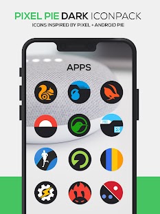 Pixel DARK Icon Pack स्क्रीनशॉट