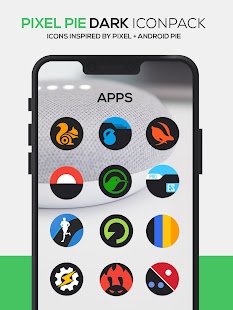 Pixel DARK Icon Pack Screenshot