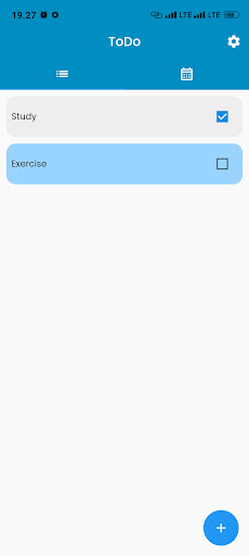 Android application ToDo screenshort