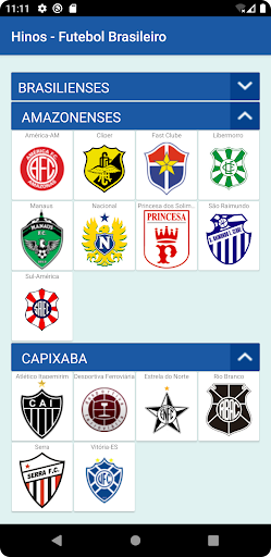 Hinos - Futebol Brasileiro Screen 2