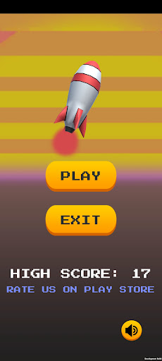 Android application Flappy Rocket 3D screenshort