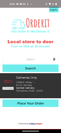 Orderit Screen 2