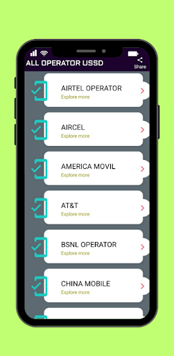 All Sim USSD Code Screen 2
