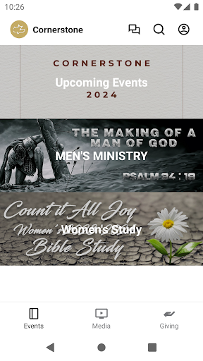Android application Calvary Chapel Cornerstone screenshort