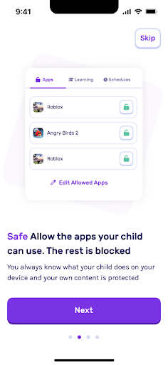 SuzyApp Parental Control App Screen 2