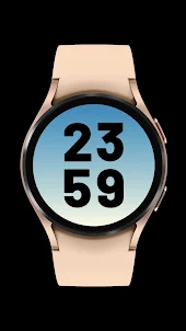 simple number watch face