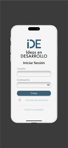 Android application IDE Inversionistas screenshort