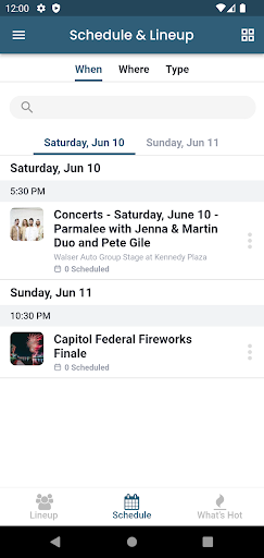 Wichita Riverfest Screen 3