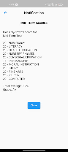Swiftgrade Parent Screen 3
