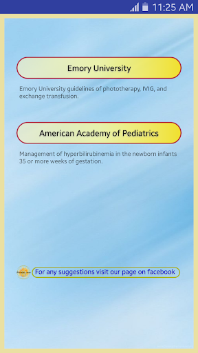 Android application Neonatal Indirect Hyperbilirub screenshort