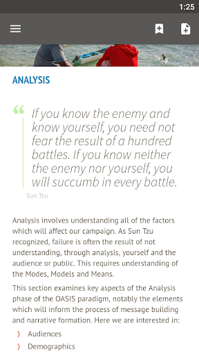 Disinformation Toolkit Screen 3