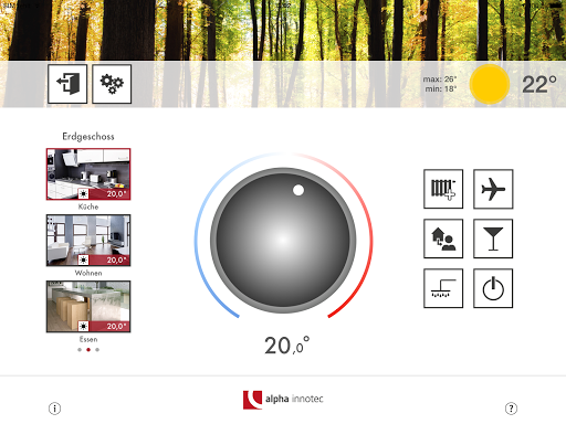 alpha home Screen 2