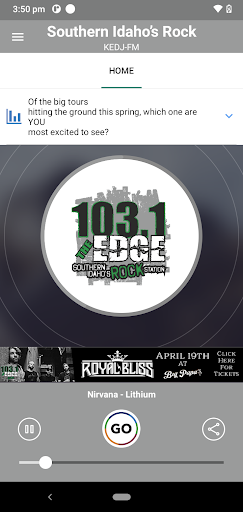 Android application 103.1 THE EDGE screenshort