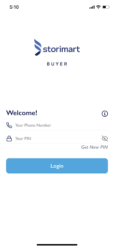 Android application Storimart Buyer Ordering screenshort