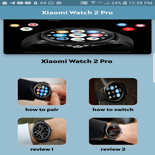 Android application Xiaomi smart Watch 2 Pro Guide screenshort