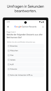 Google Umfrage-App Screenshot