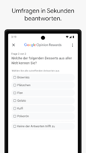 Google Umfrage-App