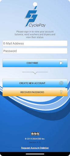 Android application CyclePay - Laundry App screenshort