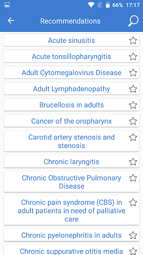 Disease Treatment Guidelines Screen 2