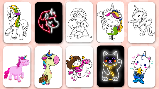 Unicorn Coloring Girl Games 6