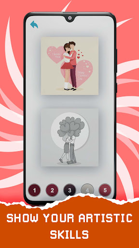 Valentine Love Pixel Art Color Screen 2
