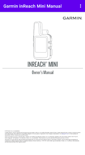 Garmin inReach Mini Manual