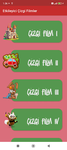 Android application Etkileyici Çizgi Filmler screenshort