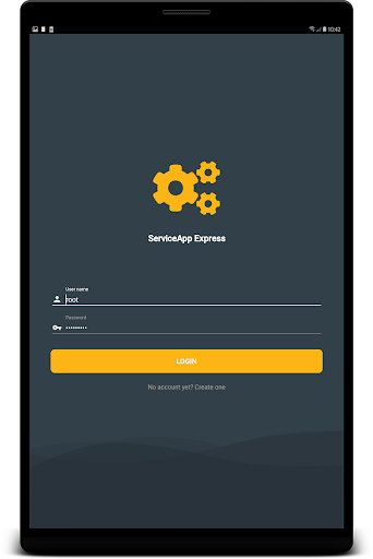 Android application ServiceApp Express screenshort