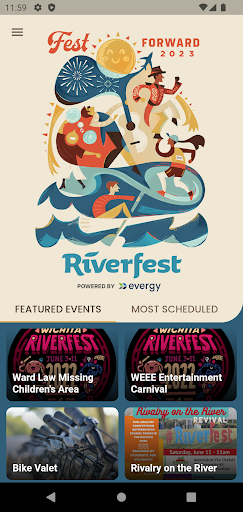 Android application Wichita Riverfest screenshort